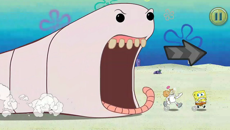 The Alaskan Bull Worm from SpongeBob Squarepants.