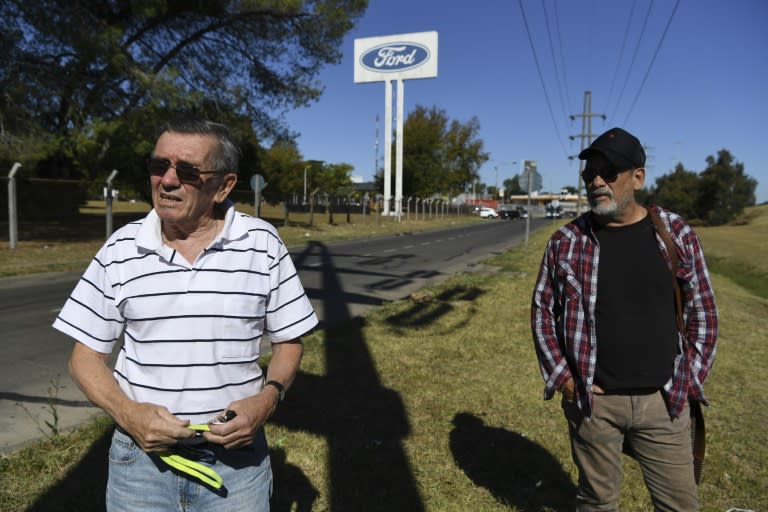 Carlos Propato (L) and Pedro Troiani are suing former Ford executives for complicity in the 1976 coup d'etat in Argentina and the subsequent 1976-1983 military dictatorship