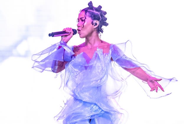 Jhené Aiko performs at Oakland Arena on December 2, 2023 in Oakland, California. - Credit: Steve Jennings/WireImage