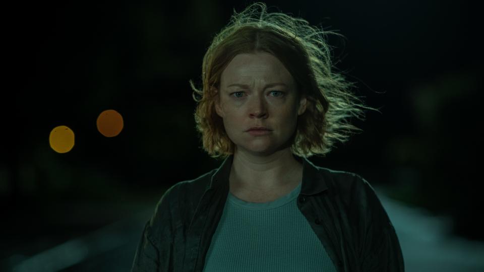 Sarah Snook stars as a divorced Australian mother forced to confront dark secrets from her family's past in the psychological horror film "Run Rabbit Run."