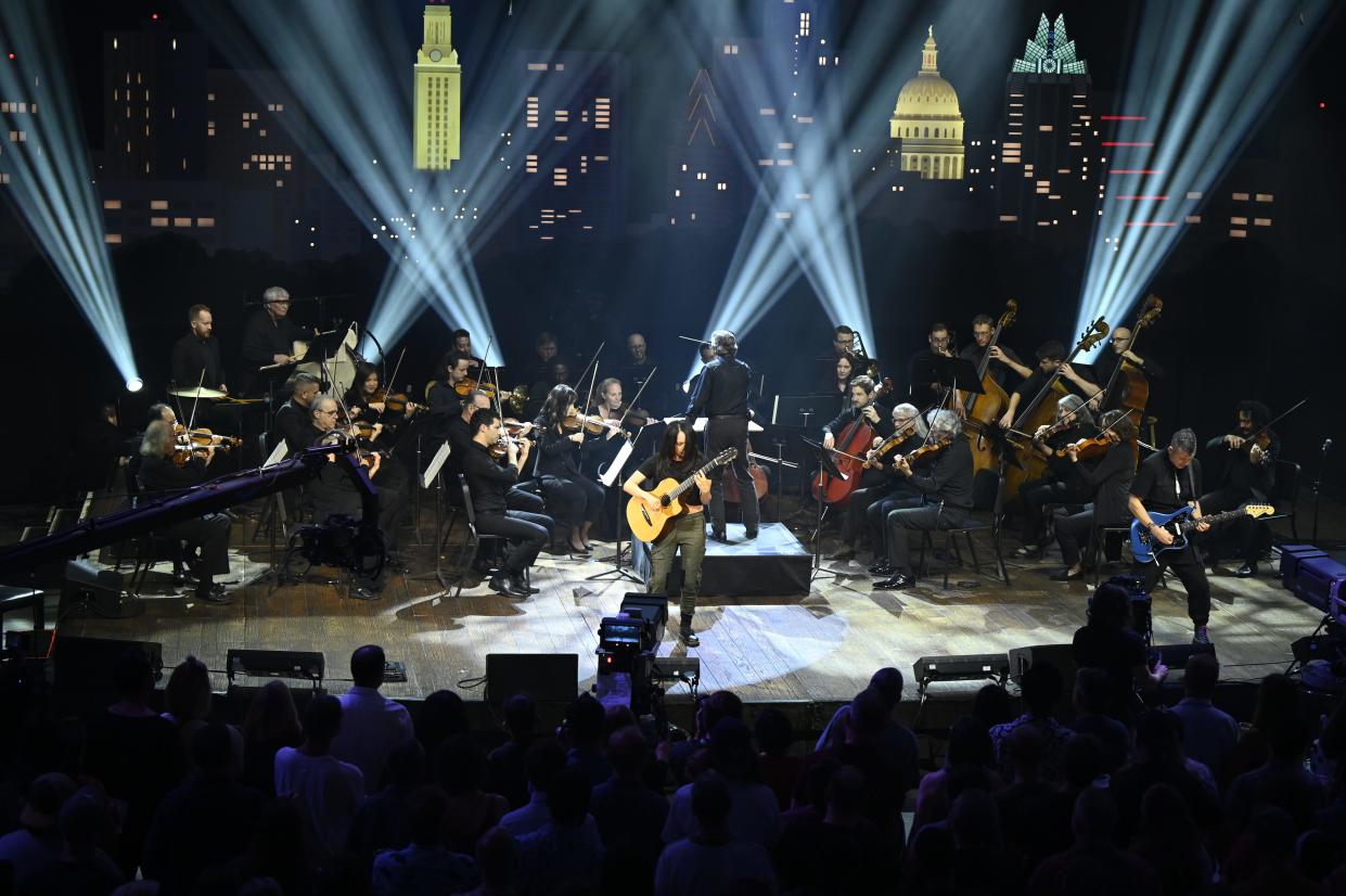 Guitar duo Rodrigo Y Gabriela was joined by over 30 members of the Austin Symphony Orchestra for a taping of 'Austin City Limits' on Friday. It was the symphony's first appearance in the show's 49-year history.