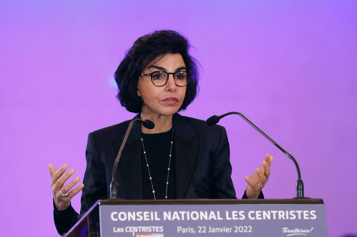 Rachida Dati photographiée en janvier 2022 au Conseil national des centristes à Paris (illustration).