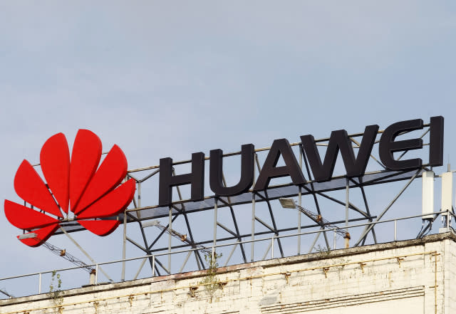 KIEV, UKRAINE - 2020/09/04: Huawei logo is seen on a building. (Photo by Pavlo Gonchar/SOPA Images/LightRocket via Getty Images)