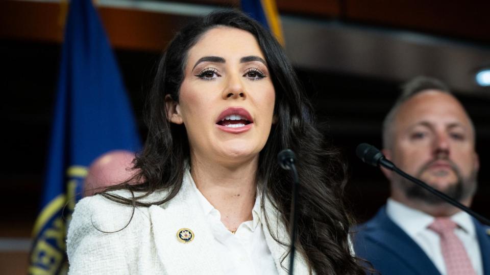 PHOTO: Anna Paulina Luna speaks at a press conference in Washington on June 26, 2024. (Michael Brochstein/SOPA Images via Shutterstock)