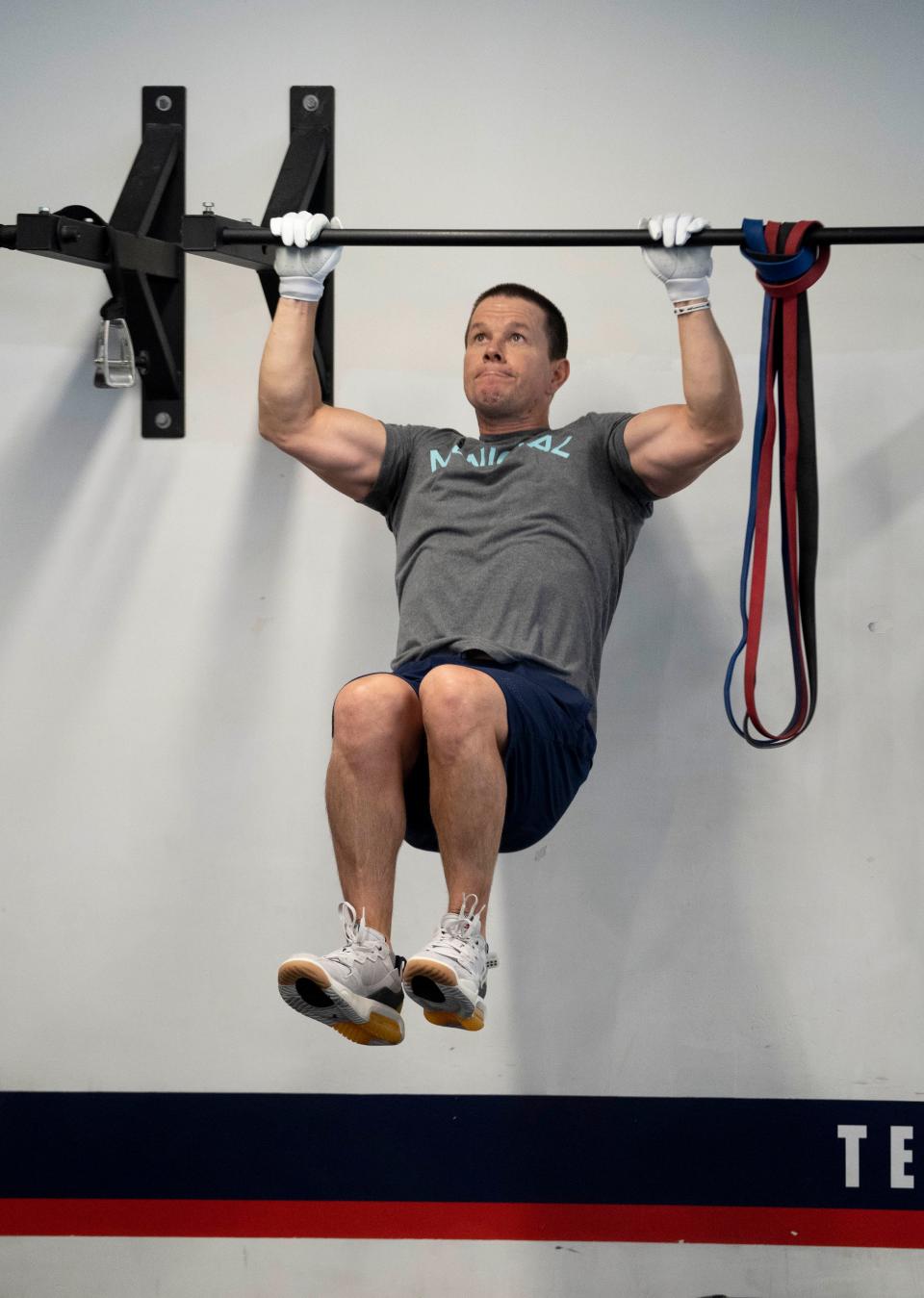 FILE - Mark Wahlberg working out at F45 Training in Jupiter, Florida on May 25, 2021. Wahlberg is known for working out very early in the morning, which is why he has frequented 24/7 gyms like Workout Anytime while on the road.