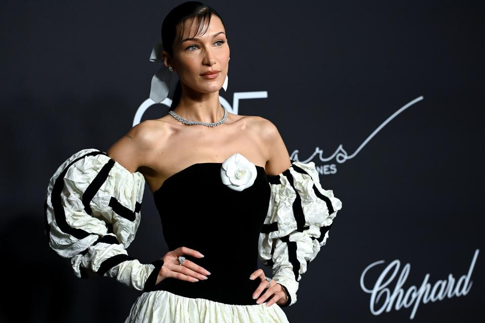 Bella Hadid Serves Up 'Bridgerton' Vibes in Cannes