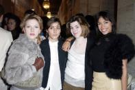 <p>Scarlett's 2003 Fashion Week crew was a who's who of L.A. It girls - Summer Phoenix, Heather Matarazzo and Rosario Dawson - and her outfit was also peak 2003. </p>