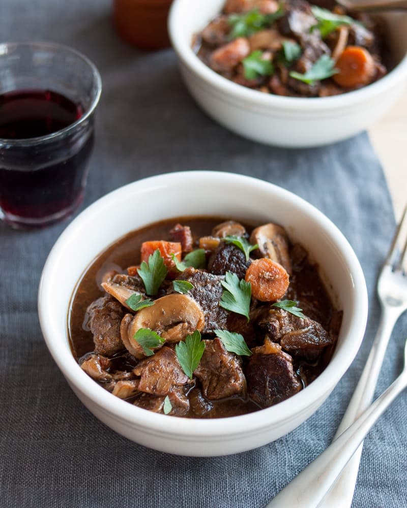 Slow-Cooked Boeuf Bourguignon