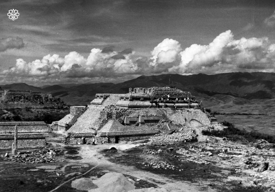 foto monte alban oaxaca antes, fotos antiguas de zona arqueologica