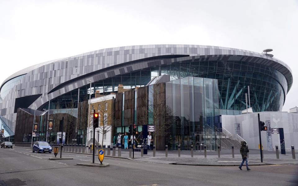 An outside view of the Tottenham Hotspur Stadium - PA
