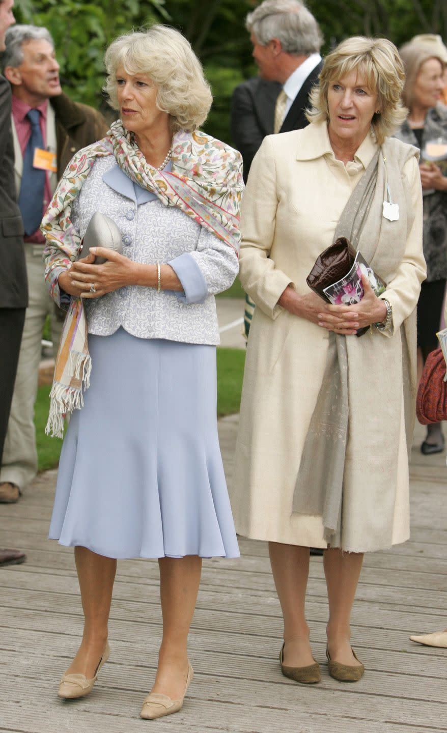 the duchess of cornwall lady annabel elliot attend the 2007 chelsea flower show photo by mark cuthbertuk press via getty images