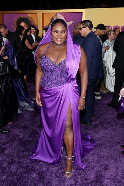 Danielle Brooks attends the World Premiere of Warner Bros.' 