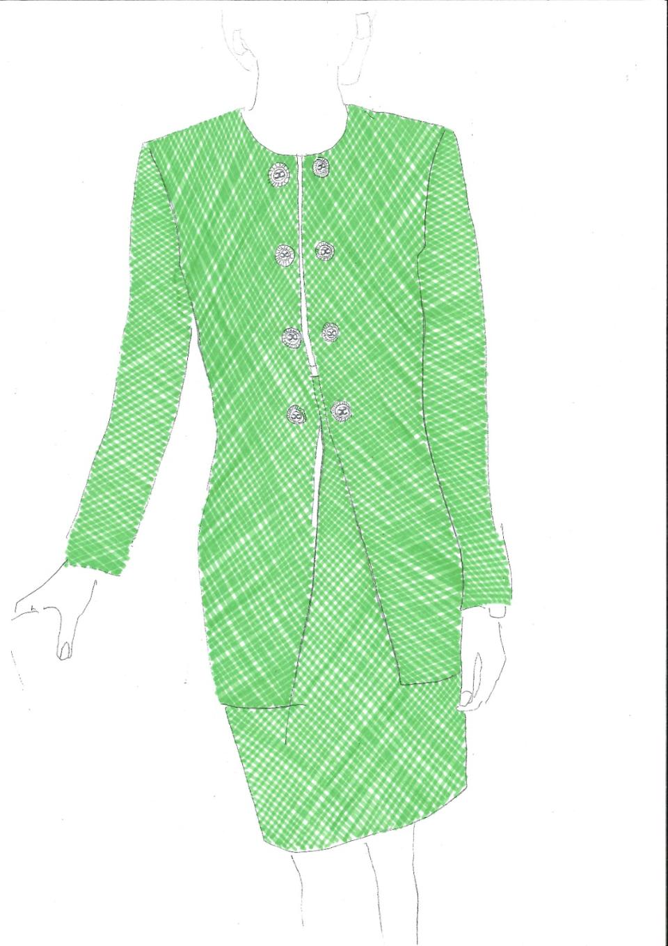 A Princess Diana concept from Season 5 worn by actress Elizabeth Debicki