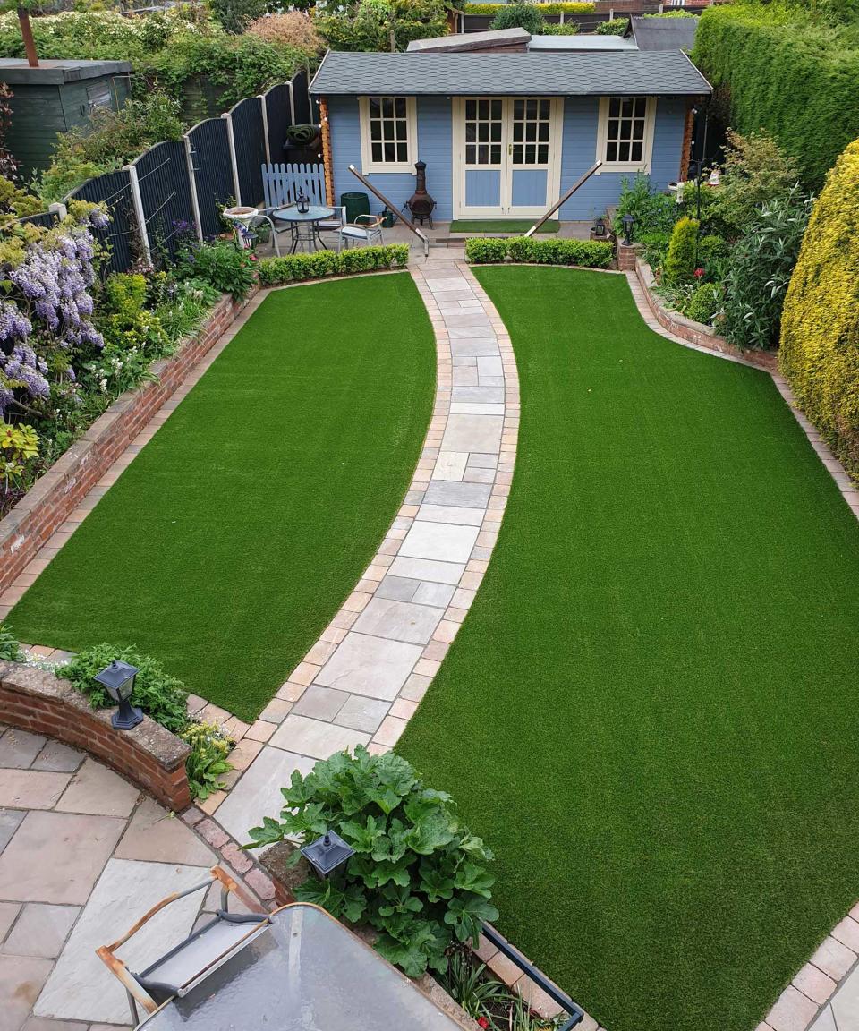 9. Go for easy-care artificial turf