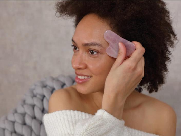Gua sha tools are usually made from rose quartz or jade (iStock)