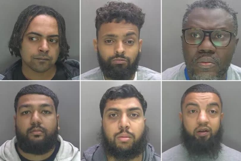 JAILED: Ammir Mukhtar, Mukhtar Ibrahim, Emmanuel Dwamena, Samad Miah, Sadiq Miah, and Mohammed Jeilani