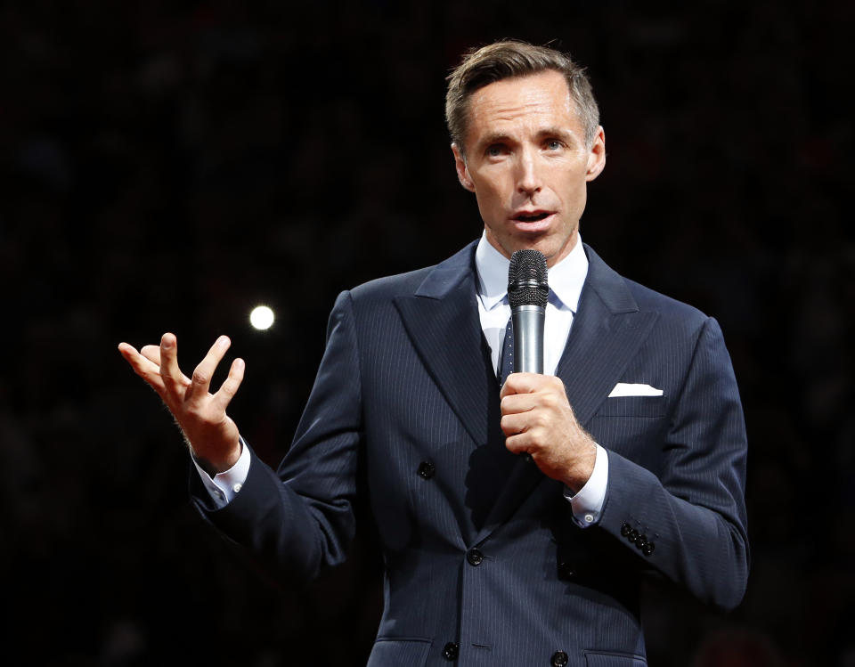 Steve Nash is reportedly getting a broadcast gig at Turner Sports, but it’s not doing basketball. (AP)