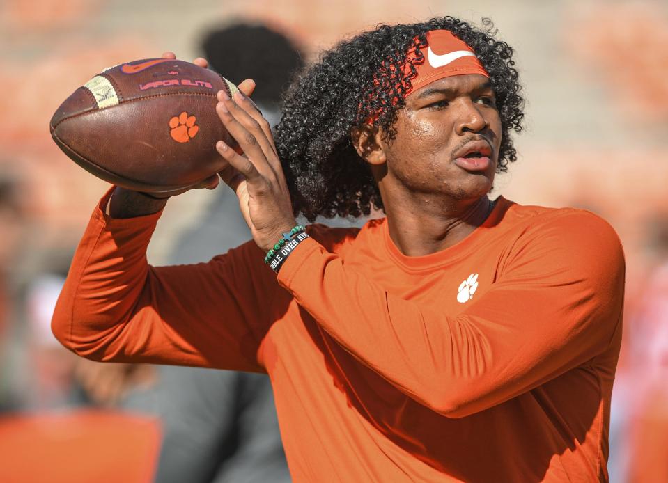 Clemson quarterback Taisun Phommachanh hasn't seen much action this season as the Tigers' No. 2 quarterback.