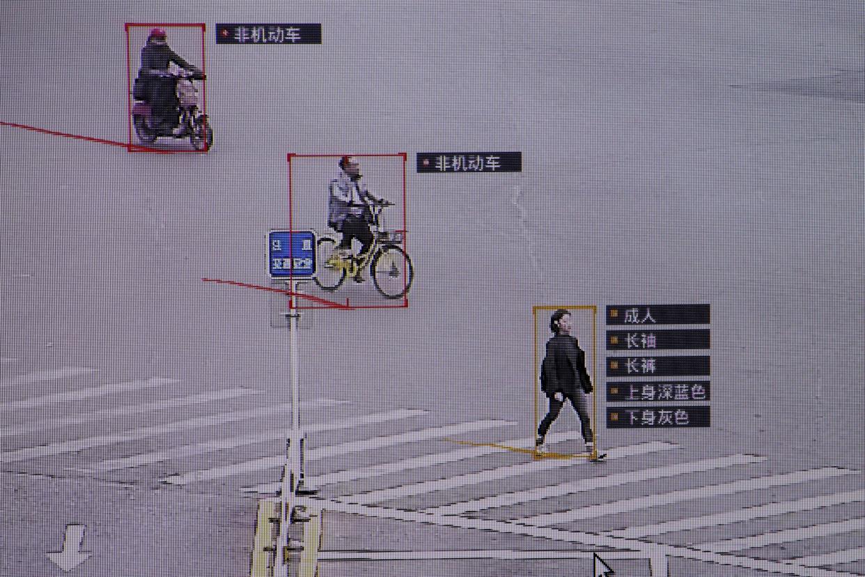 Facial recognition technology in China, such as this software by SenseTime, has caused controversy for enabling an all-pervading surveillance state: REUTERS