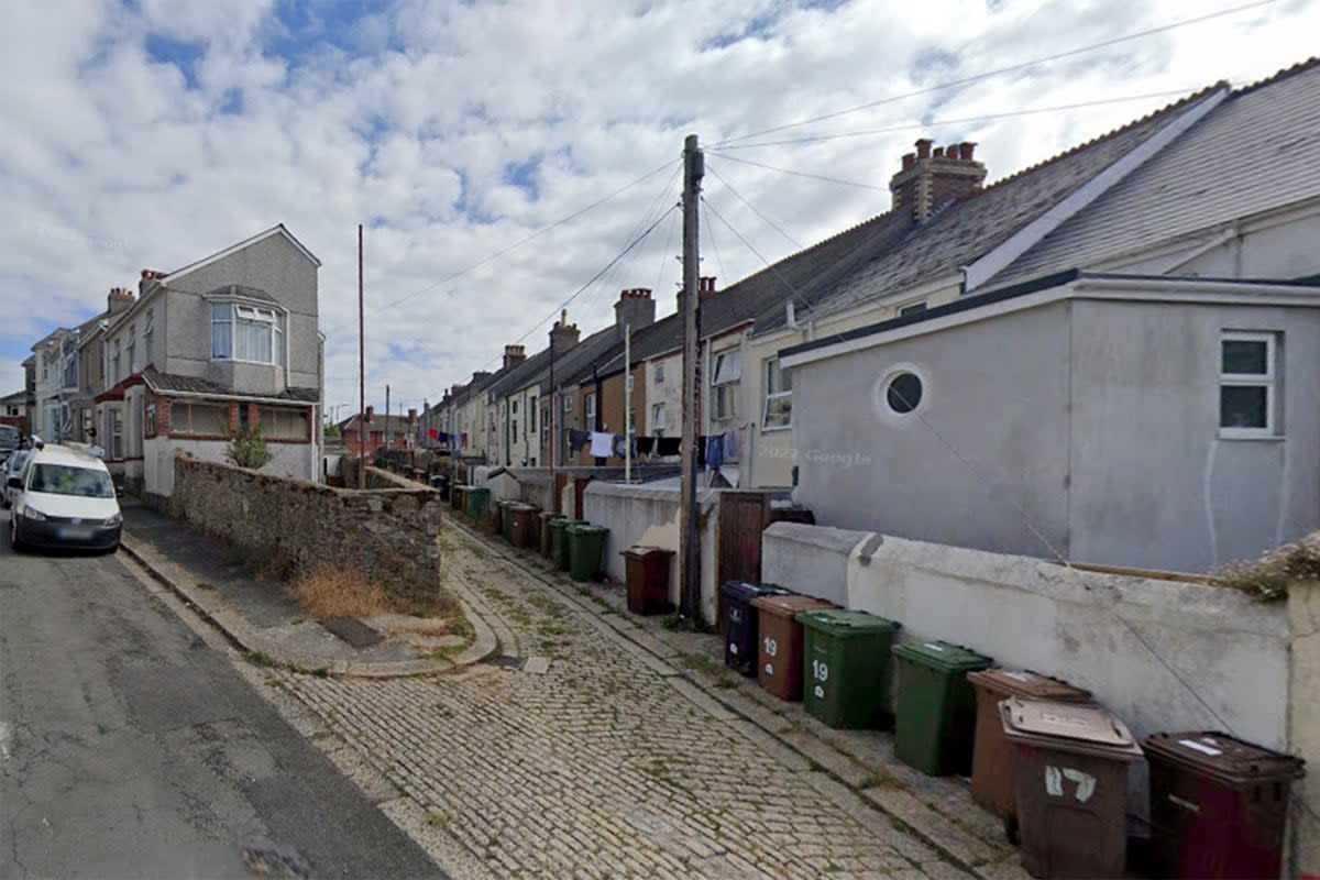 The bomb was found on St Michael Avenue in Plymouth (Google)