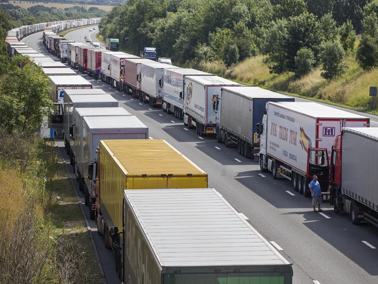 Huge lorry queues at British ports are predicted if there is a ‘no deal Brexit’: Reuters