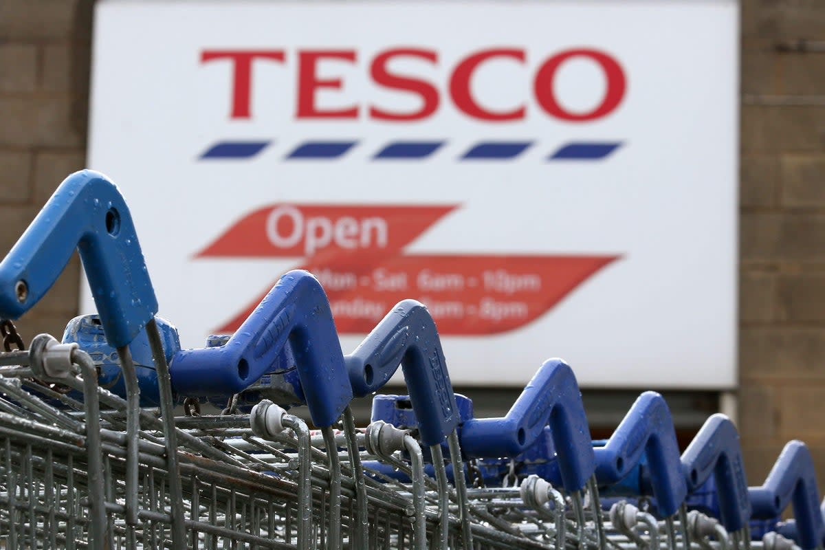 Tesco has announced an increase to the minimum spend customers must reach to qualify for delivery (PA Archive)