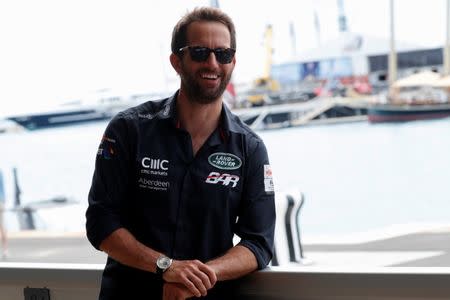 Sailing - America's Cup finals - Hamilton, Bermuda - June 24, 2017. Sailor Ben Ainslie speaks during an interview with Reuters during the America's Cup finals. REUTERS/Mike Segar