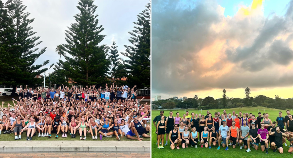 The Coogee Run Club (left) and the Speed Sesh (right).