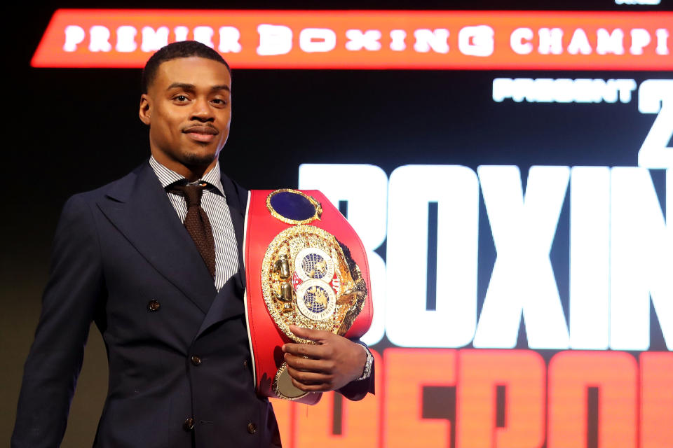 Errol Spence Jr. loves the idea of fighting Garcia, who would have to jump from 135- to 147-pound. (Getty Images)