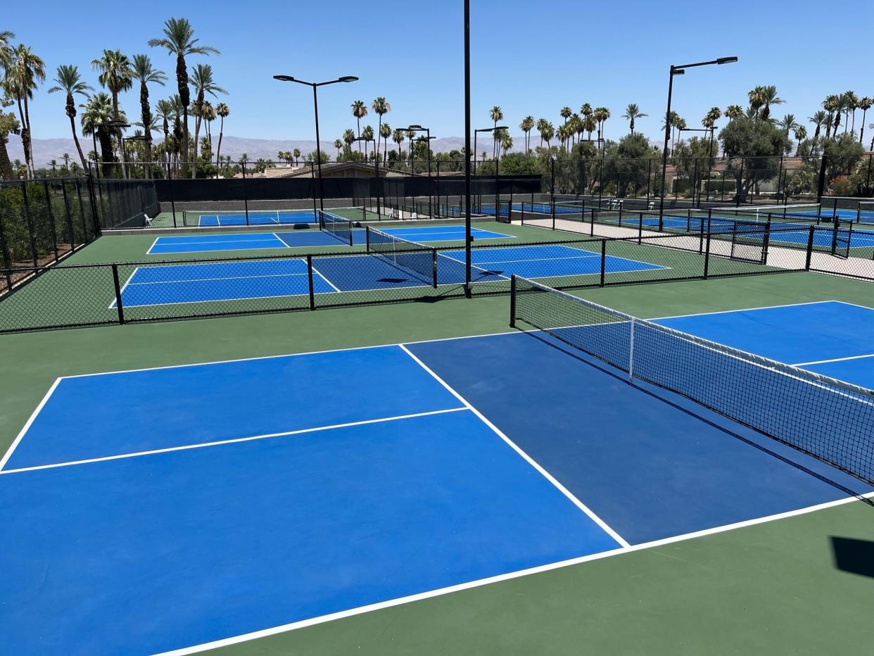 Part of the renovation at Desert Horizons Country Club is a focus on pickleball, with 11 pickleball courts now on property compared to just two tennis courts.