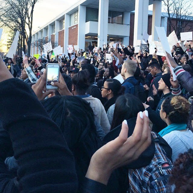 Peaceful protests at Rutgers University on November 25th, 2014