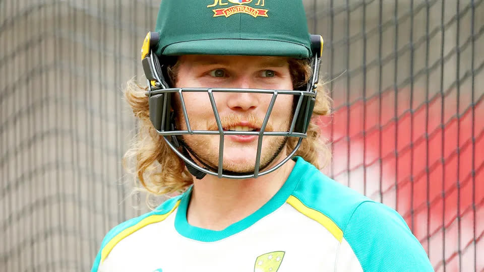 Will Pucovski looks on during an Australian nets session at the MCG in 2021. (Photo by Kelly Defina/Getty Images)
