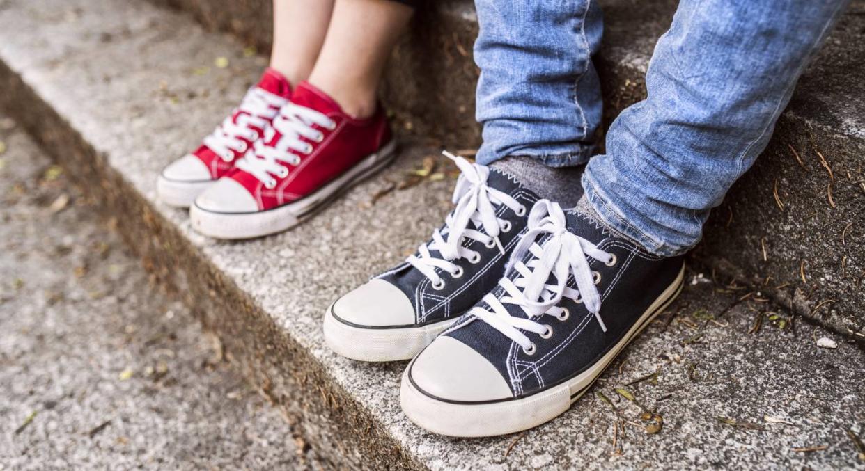 Converse are now selling worn-effect versions of their classic Chuck Taylors. (Getty Images) 