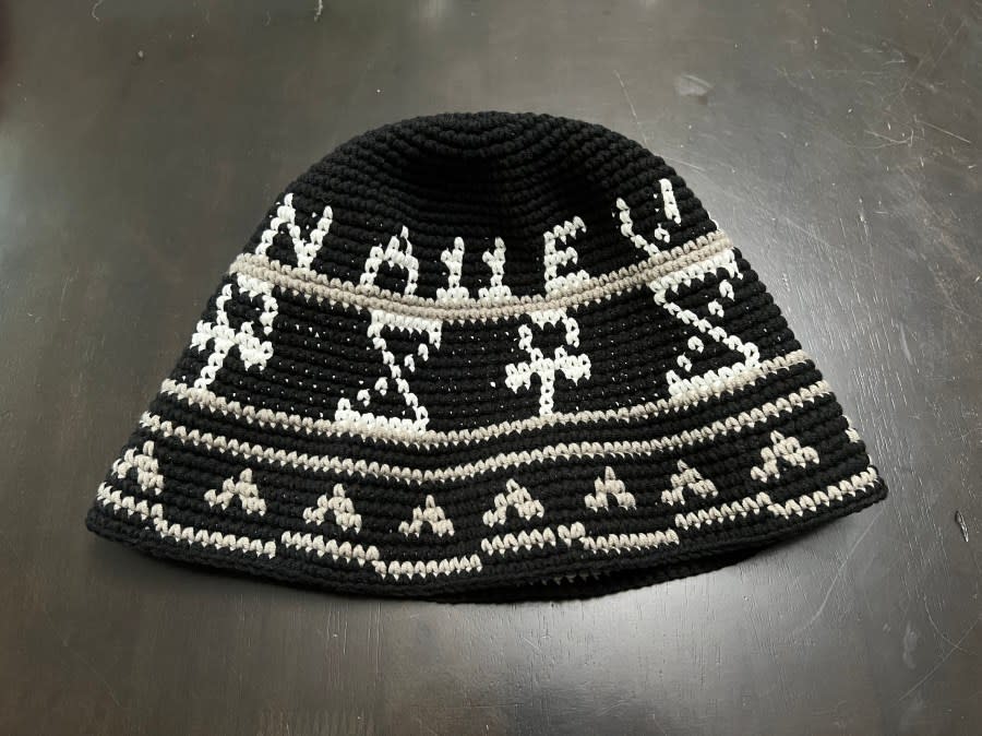 <em>The hat made for Kyrie Irving (Courtesy of Mike Rivers) </em>