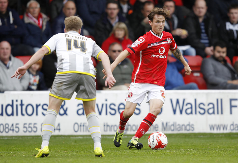 Kinsella's brother Liam (R) plays for League Two side Walsall, but she insists gymnastics is harder (Picture: Action Images / Ian Smith)