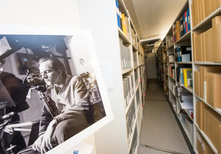 The Ingmar Bergman archives located at the Film House in Stockholm where many of the director's works are shelved along with thousands of letters, completed screenplays and photographs