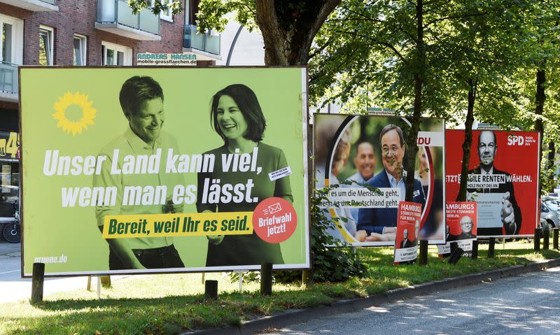 FILE PHOTO: Election Posters in Hamburg