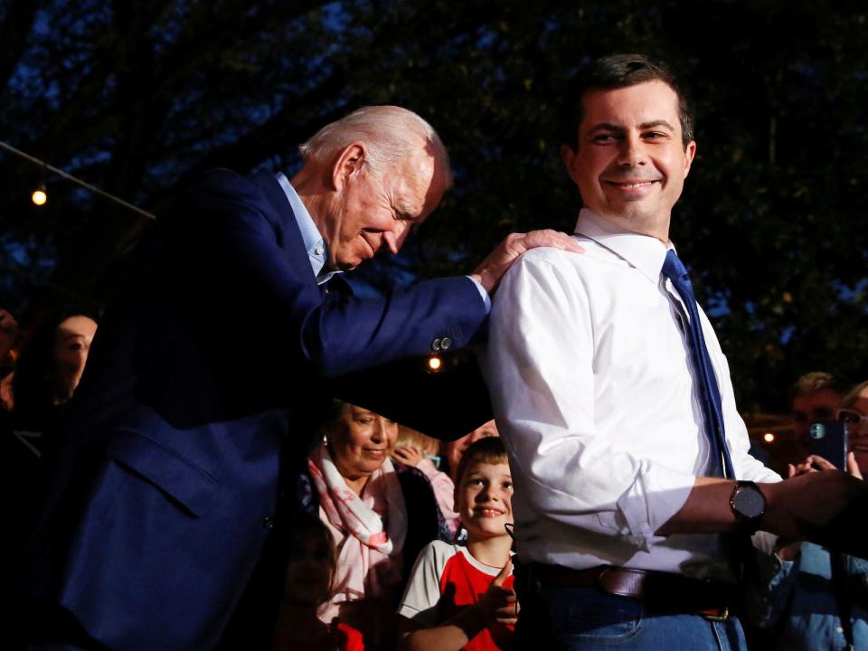 Joe Biden Pete Buttigieg