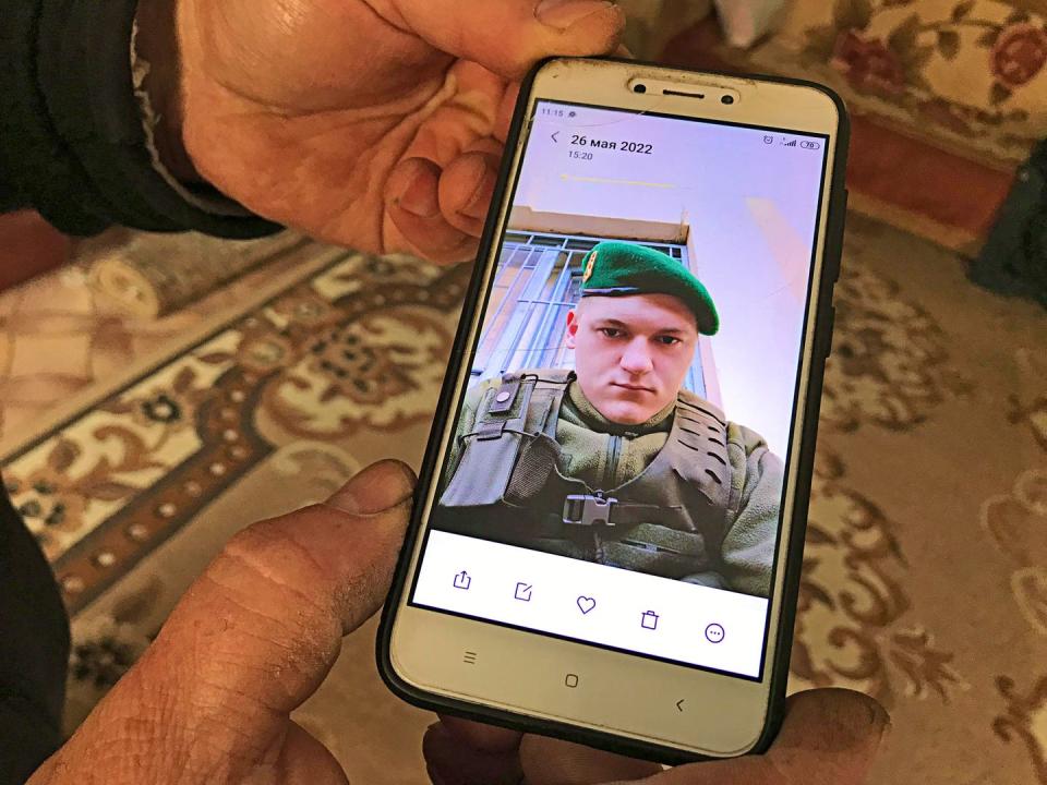 local and international volunteers support the resistance against the russian military in ukraine a photo of aleksander, who was twenty five when he died