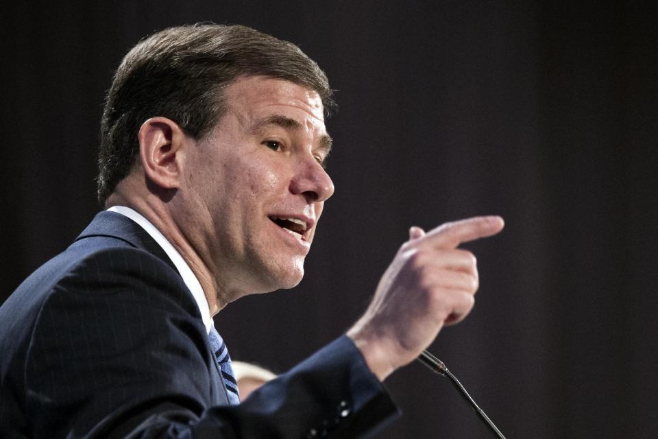 FILE - In this Nov. 17, 2016 file photo, Judge William Pryor, U.S. Court of Appeals, Eleventh Circuit speaks in Washington. President Donald Trump has narrowed his choice to fill the Supreme Court vacancy to three judges and said he expects to make his decision in the coming days. The leading contenders, who all have met with Trump, are William Pryor, Neil Gorsuch and Thomas Hardiman, the person said, speaking anonymously because he was not authorized to speak publicly about internal decisions. (AP Photo/Cliff Owen, File)