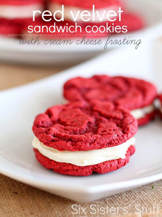 Red Velvet Sandwich Cookies