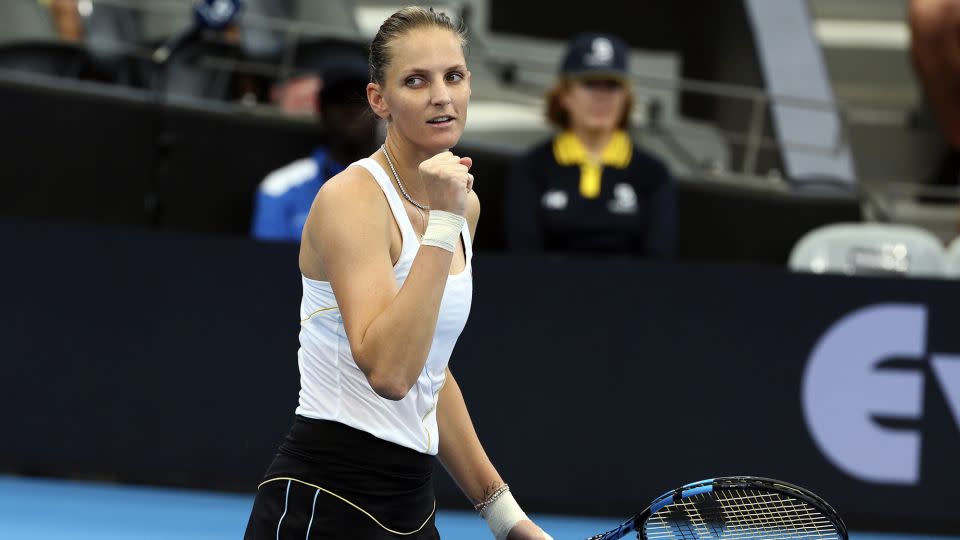 Karolína Plíšková came from a set down to beat Osaka. - Tertius Pickard/AP