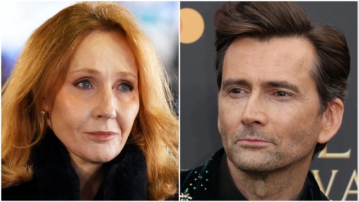 JK Rowling criticises ‘Gender Taliban’ David Tennant after the ‘Harry Potter’ actor said ‘whining’ trans critics are on the ‘wrong side of history’