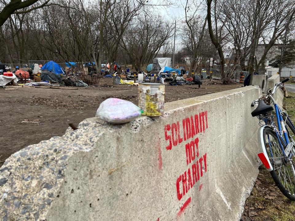 Those staying at an encampment near Kingston's Integrated Care Hub have until 5 p.m. on Jan. 11 to leave, after the city issued trespass notices.