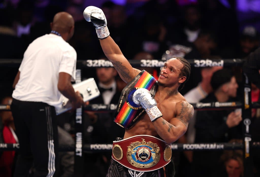 Anthony Yarde celebrates his 4th round victory over Lyndon Arthur (Getty)