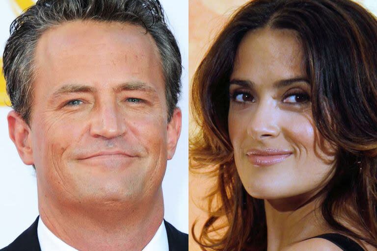 Matthew Perry y Salma Hayek compartieron cartel en la película Un impulsivo y loco amor 