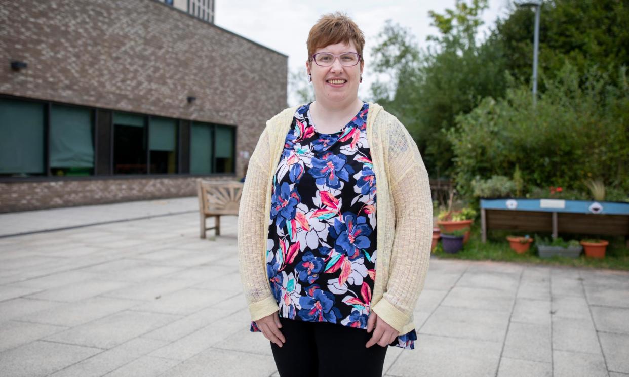 <span>Jennifer Brown, a disabled parent whose child was taken from her care, is working with the Birmingham charity CASBA to help train social workers.</span><span>Photograph: Andrew Fox/The Guardian</span>