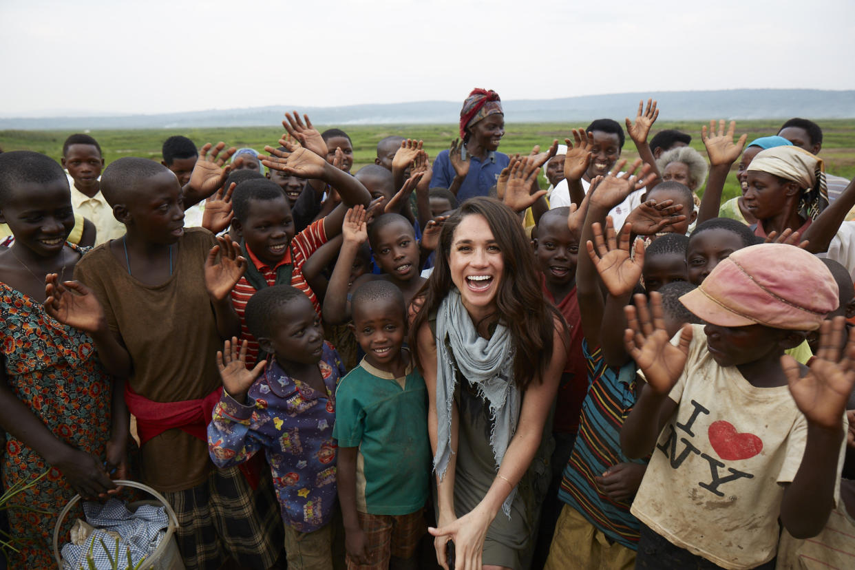 Meghan in Rwanda with World Vision in 2016 [Photo: World Vision/PA]