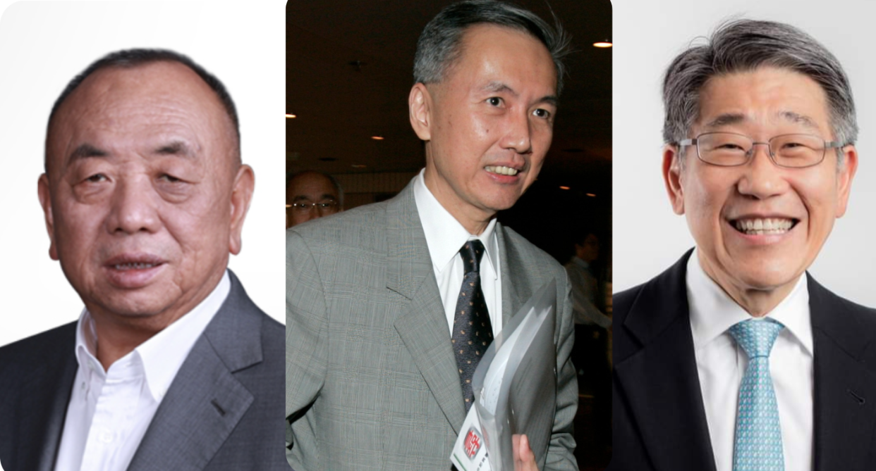 Composite showing (from left) Li Xiting, Robert Ng, Philip Ng, who are all on the Forbes list of Singapore's 50 richest. 