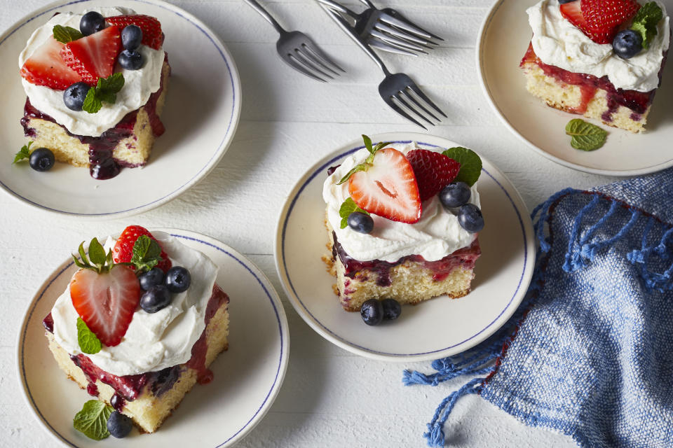 Red, White, and Blue Poke Cake